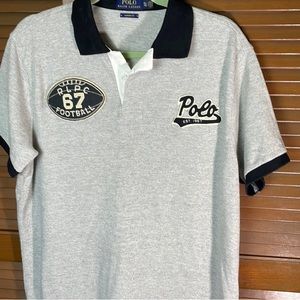 Rare Vintage Ralph Lauren Polo Script football patch